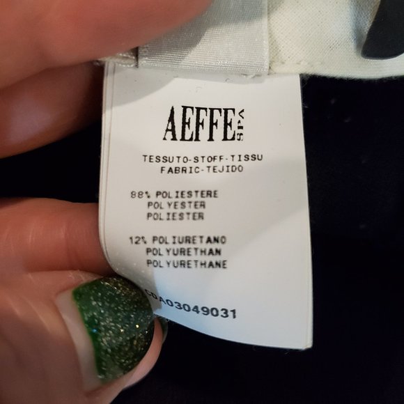 Cedric Charlier Couture Made in Italy Contrasting Cuff Ankle Pants Size 6 - Picture 10 of 13